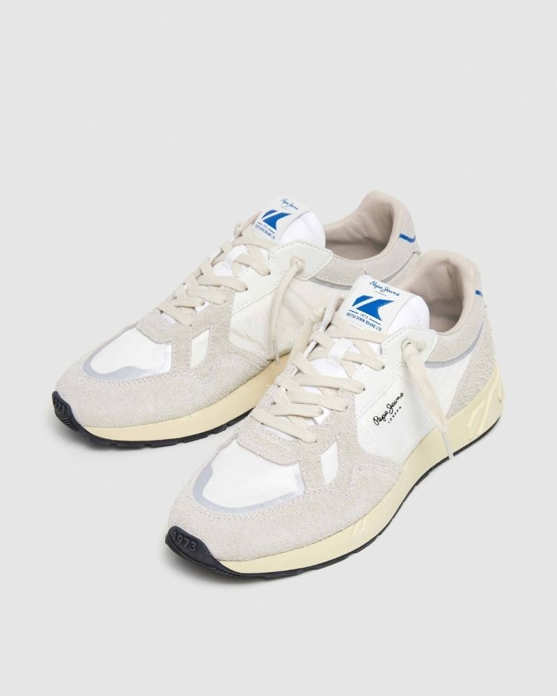 Sapatilhas Baixas Homem PEPE JEANS Branco PMS60036 MARLON DIVIDED M