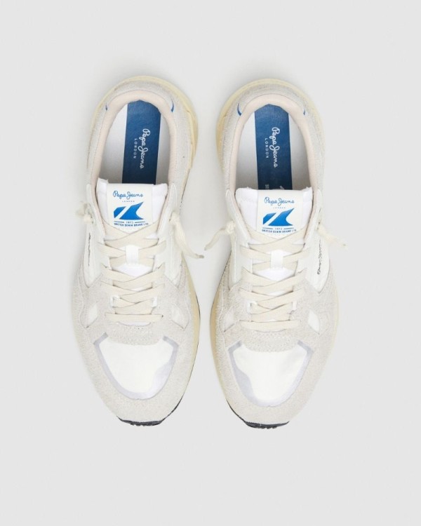  Zapatillas Bajas Hombre PEPE JEANS Blanco PMS60036 MARLON DIVIDED M