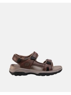 Sandalias Abertas Homem SKECHERS Castanho 204106 RELAXED FIT TRESMEN HIRANO