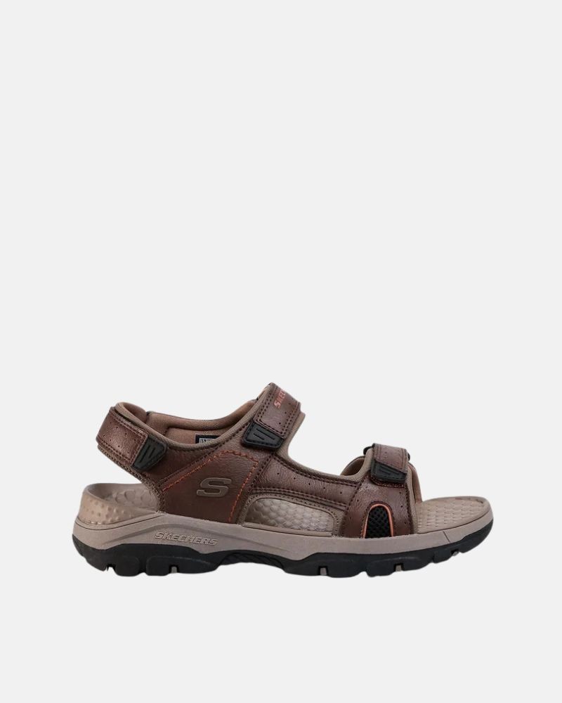 Sandalias Abertas Homem SKECHERS Castanho 204106 RELAXED FIT TRESMEN HIRANO