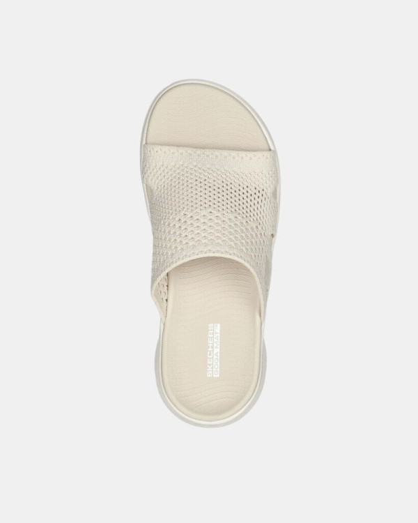 Sandálias Chinelos Mulher SKECHERS Nude 141425 GO WALK FLEX ELATION