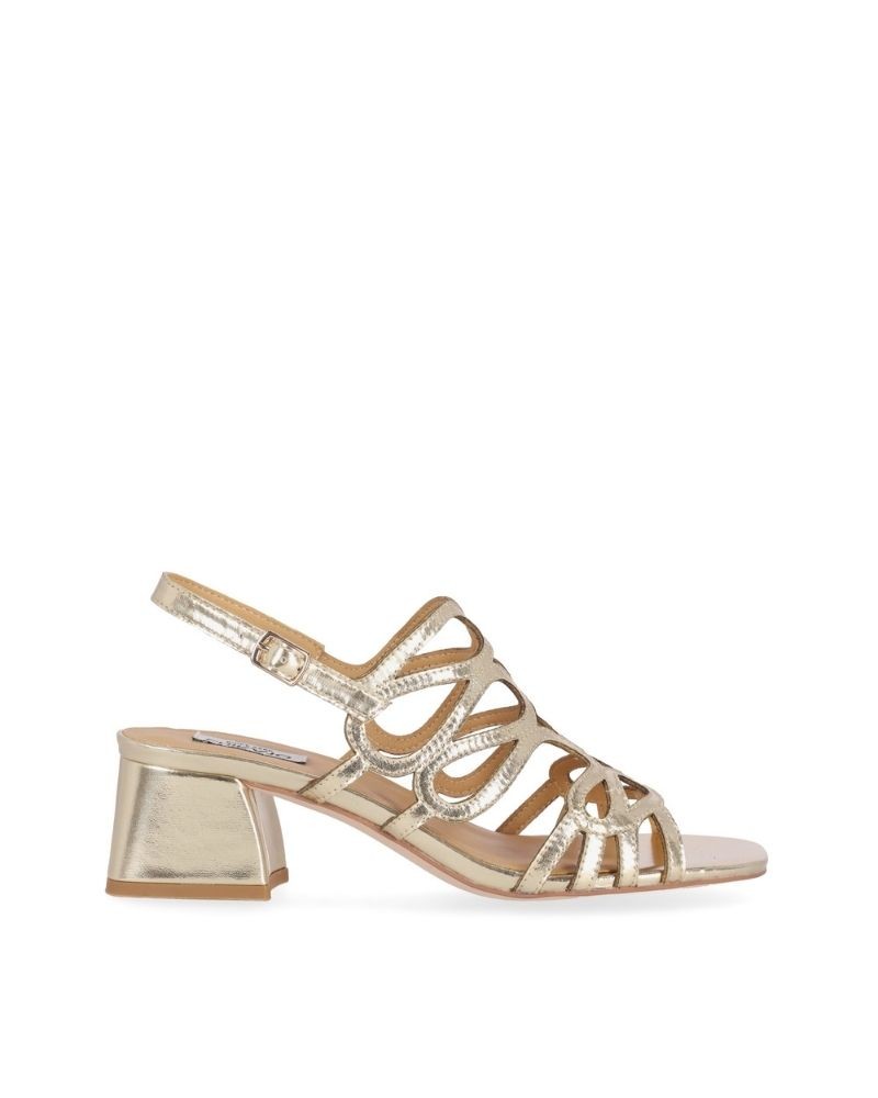  Sandalias Fiesta Mujer CHIKA 10 Oro MELANIA 05