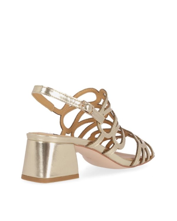  Sandalias Fiesta Mujer CHIKA 10 Oro MELANIA 05
