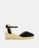  Sandalias Alpargatas Mujer Gaimo Negro COPITA