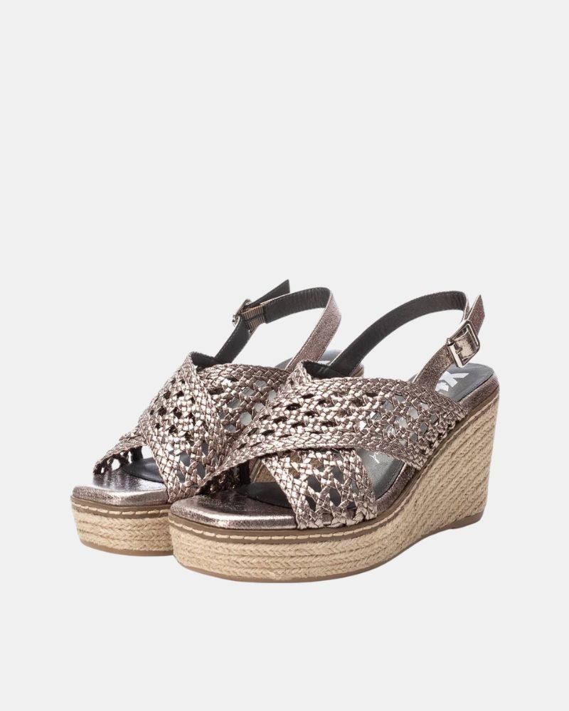  Sandalias Fiesta Rafia Mujer XTI Gris 142746
