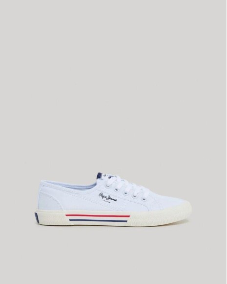 PEPE JEANS Zapatillas Mujer Blanco PLS31287 BRADY BASIC W