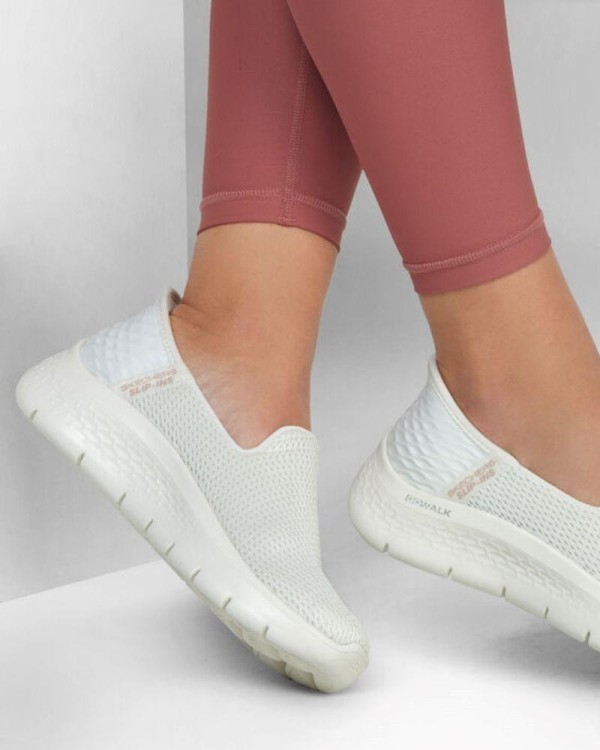 SKECHERS Sapatilhas Slips Mulher Branco 124963 SKECHERS SLIP INS