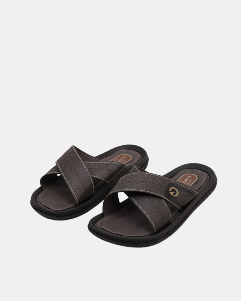  Sandalias De dedo Chancletas Hombre Cartago Marrón 11608 FIJI SLIDE