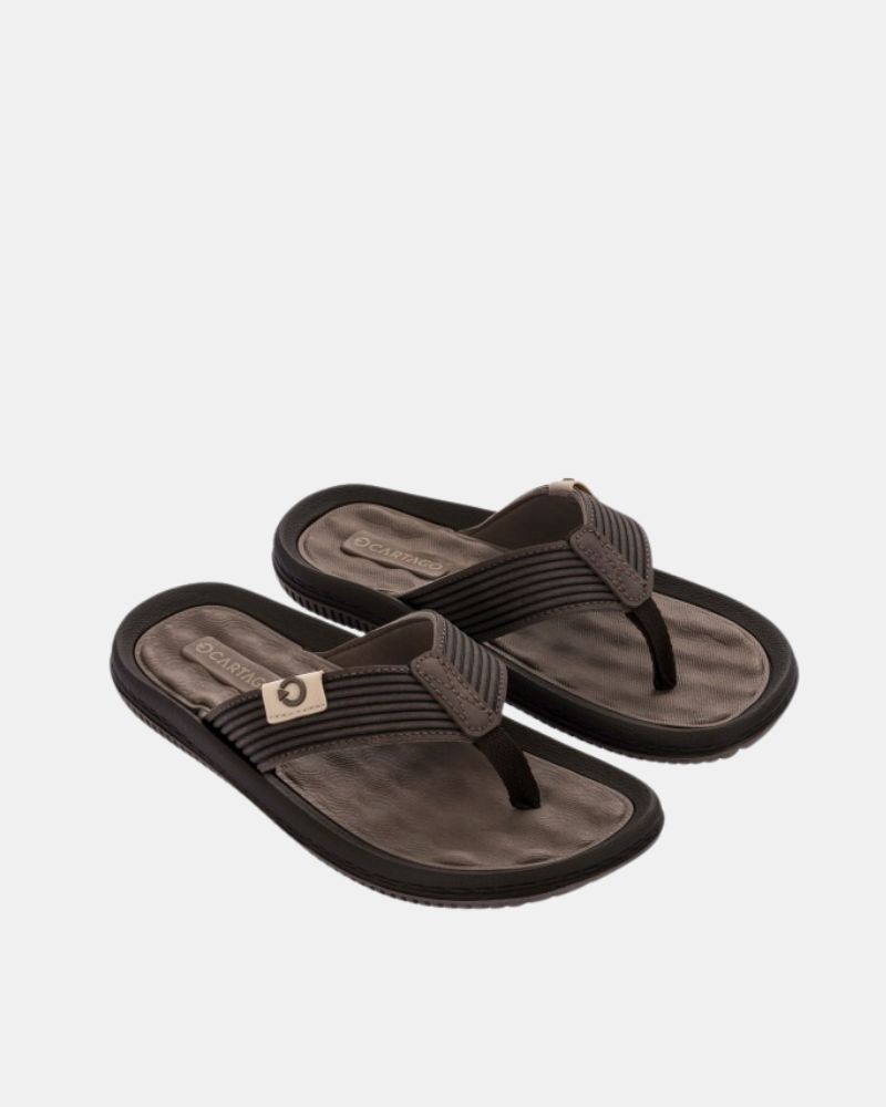  Sandalias Chancletas Hombre Cartago Marrón C 82614 DUNAS