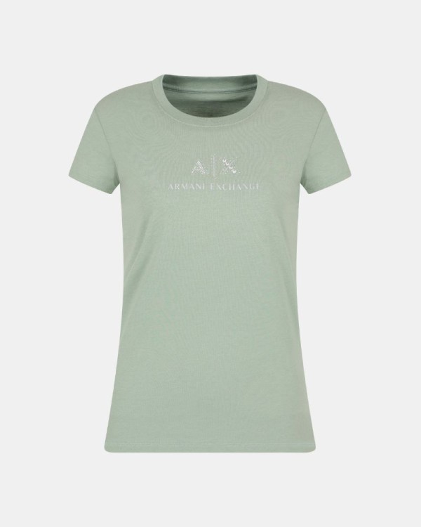  Camisetas Manga corta Mujer ARMANI EXCHANGE Verde XW000386 AF10354