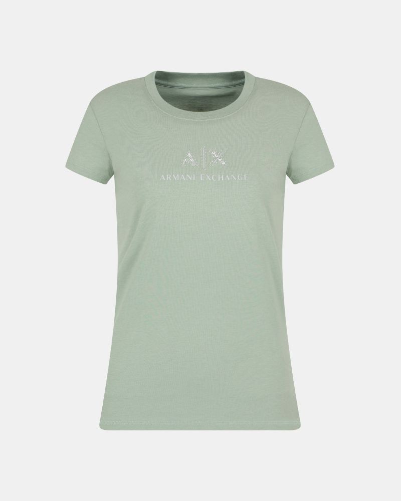 T-shirts Manga curta Mulher ARMANI EXCHANGE Verde XW000386 AF10354