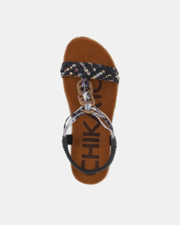  Sandalias Abiertas Mujer CHIKA 10 Negro RIGATONE 02