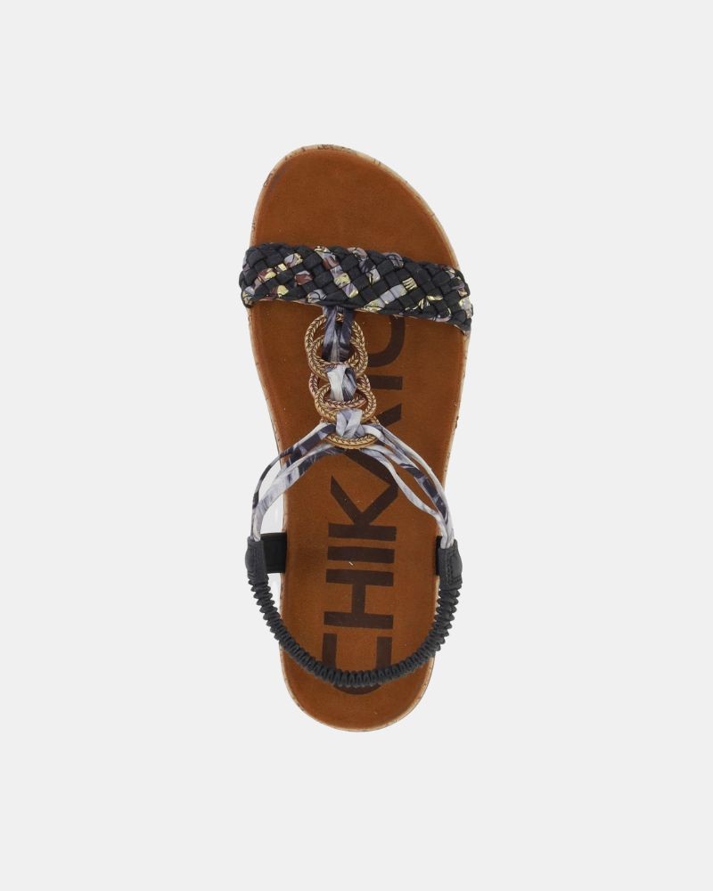  Sandalias Abiertas Mujer CHIKA 10 Negro RIGATONE 02