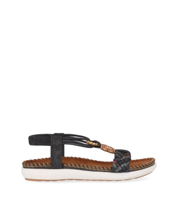  Sandalias Abiertas Mujer CHIKA 10 Negro CANELON MK 03