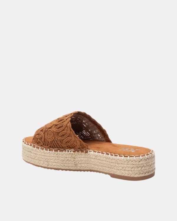  Sandalias Abiertas Rafia Mujer XTI Marrón 130332
