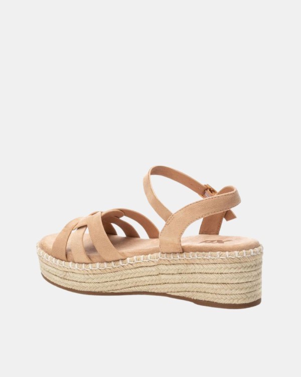  Sandalias Abiertas Rafia Mujer XTI Beige 130314
