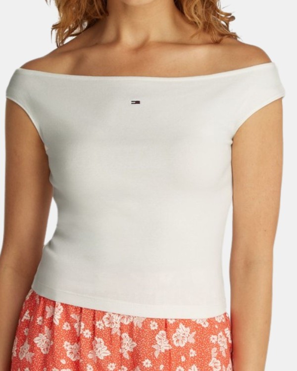  Camisetas Manga corta Mujer TOMMY HILFIGER Blanco DW0DW20234