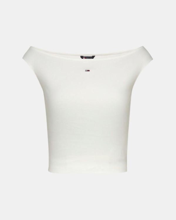 T-shirts Manga curta Mulher TOMMY HILFIGER Branco DW0DW20234