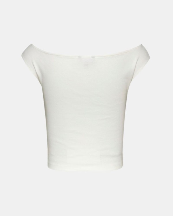  Camisetas Manga corta Mujer TOMMY HILFIGER Blanco DW0DW20234