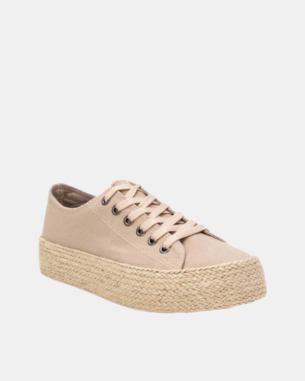 Sapatilhas Baixas Mulher REFRESH Taupe 172746