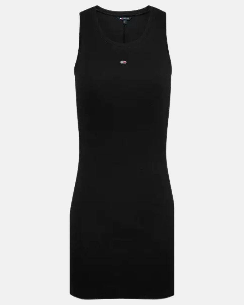 Vestidos Manga Curta Mulher TOMMY HILFIGER Preto DW0DW20674