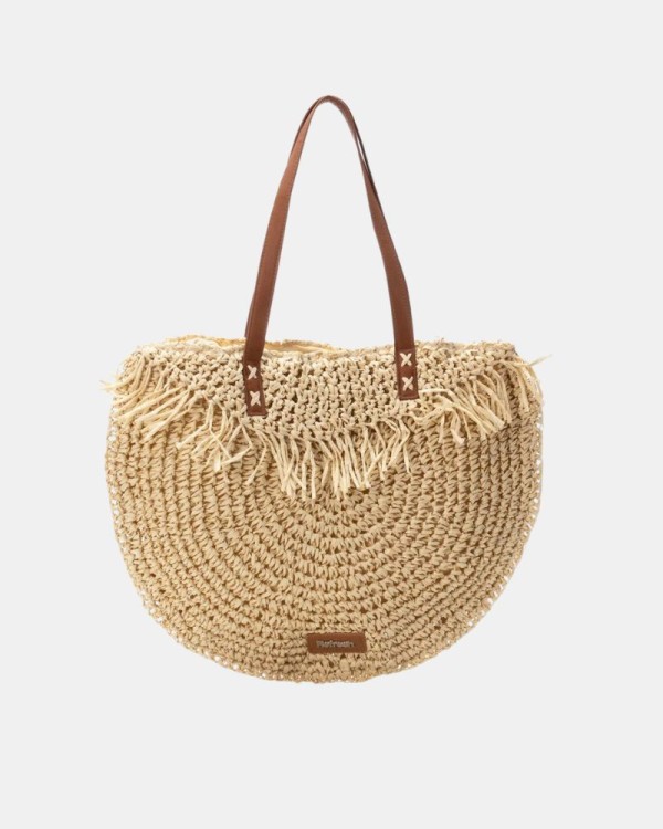 Bolsos Bandoleira de Ráfia Mulher REFRESH Gelo 183301