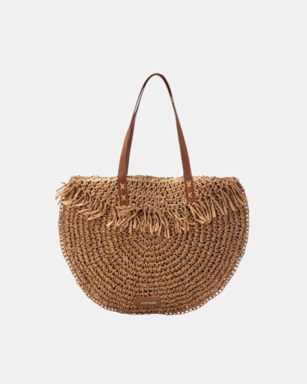 Bolsos Bandoleira de Palha Mulher REFRESH Taupe 183301