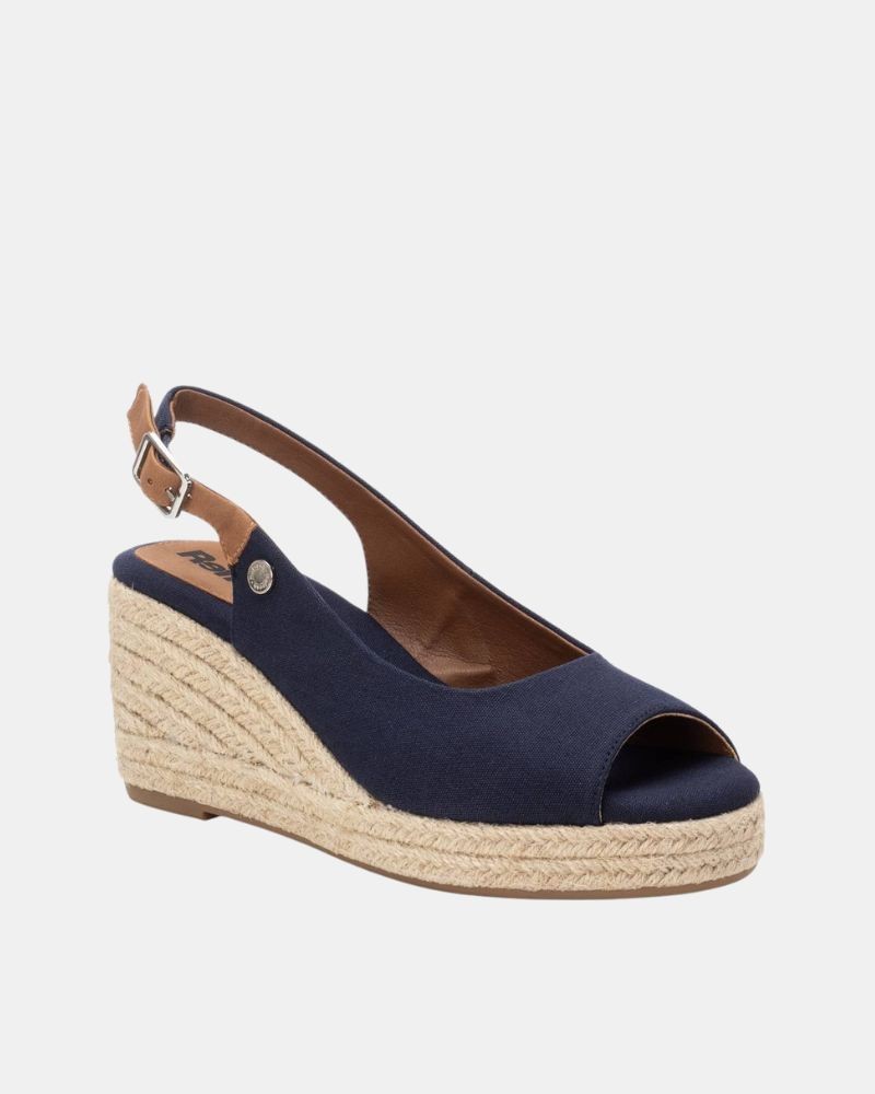  Sandalias Abiertas Rafia Mujer REFRESH Azul 172663