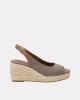  Sandalias Abiertas Rafia Mujer REFRESH Taupe 172663