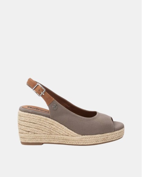 Sandálias Abertas Ráfia Mulher REFRESH Taupe 172663