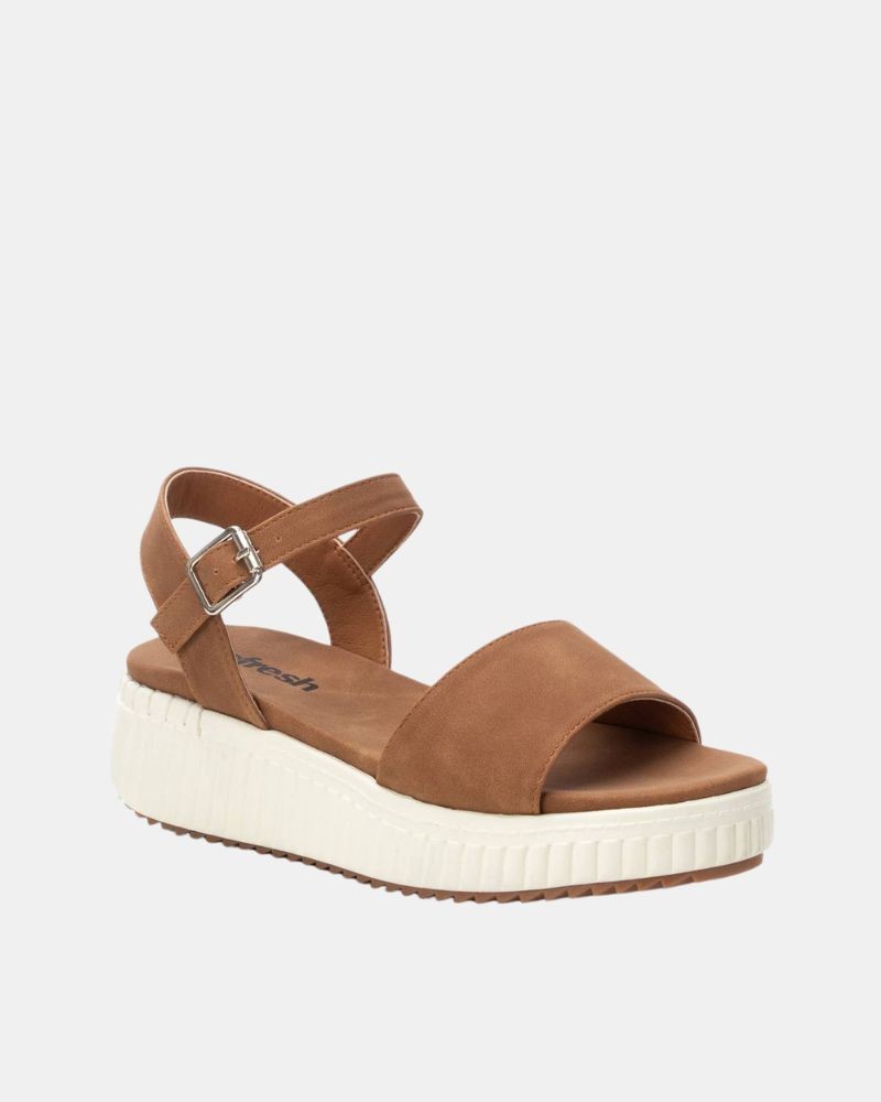  Sandalias Abiertas Mujer REFRESH Marrón 172692