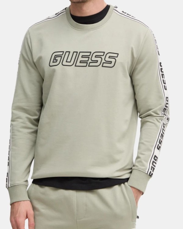  Sudaderas Sin capucha Hombre GUESS Verde Z4GQ24 K6ZS1
