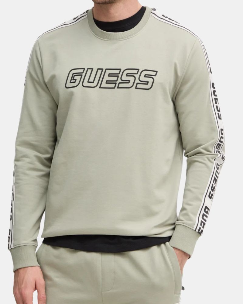  Sudaderas Sin capucha Hombre GUESS Verde Z4GQ24 K6ZS1