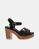  Sandalias Abiertas Mujer REFRESH Negro 172704