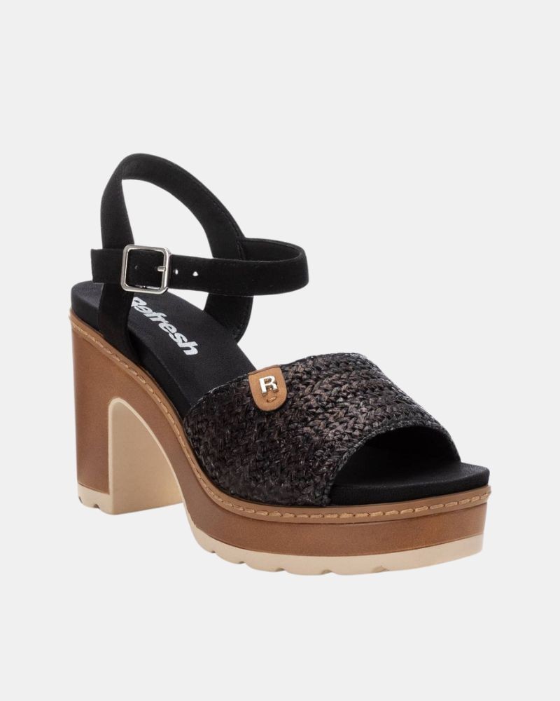 Sandalias Abertas Mulher REFRESH Preto 172704