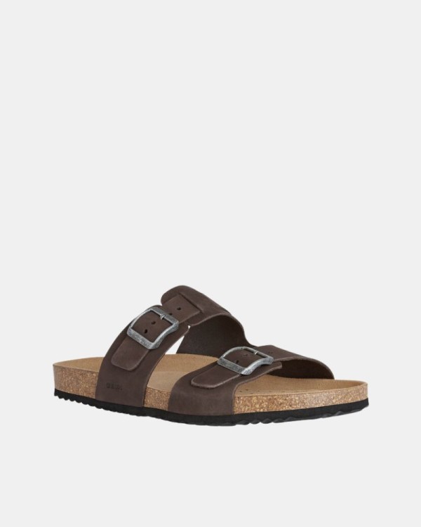  Sandalias Abiertas Hombre GEOX Marrón U159VB 00032