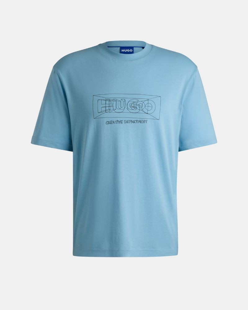  Camisetas Manga corta Hombre HUGO Azul 50532095 NUFRANCOS