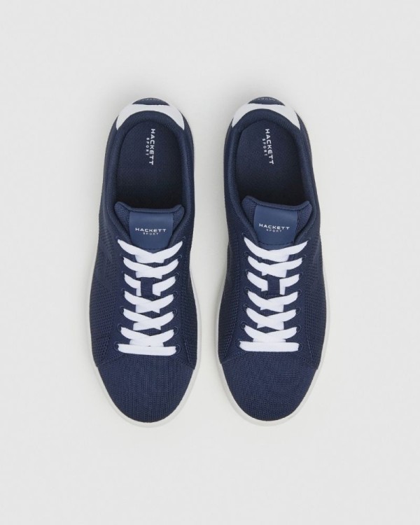 Sapatilhas Baixas Homem HACKETT Azul HMS21454 BOND KNIT