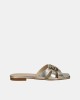  Sandalias Abiertas Mujer  Oro SD0313P049Z22