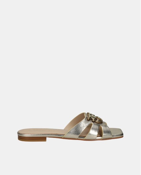  Sandalias Abiertas Mujer  Oro SD0313P049Z22