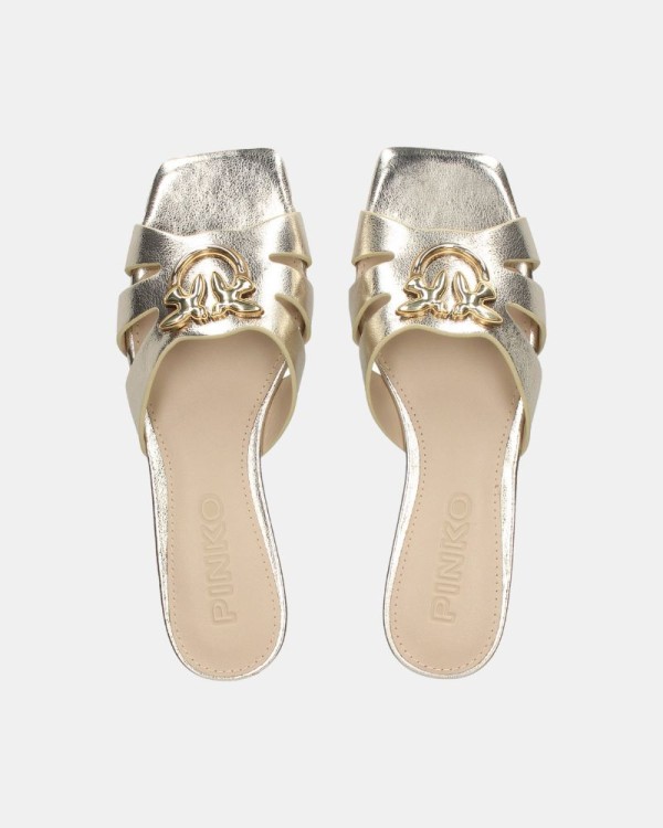  Sandalias Abiertas Mujer  Oro SD0313P049Z22