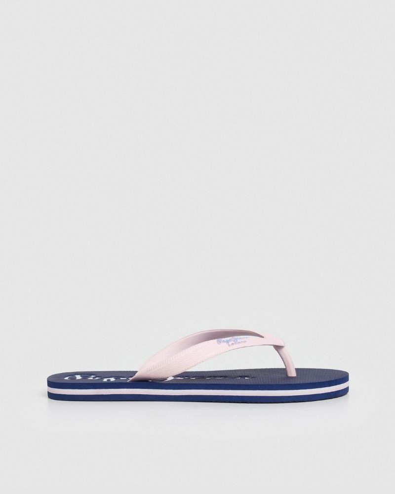  Sandalias Chancletas Mujer PEPE JEANS Rosa PLS70124 BAY BEACH BRAND