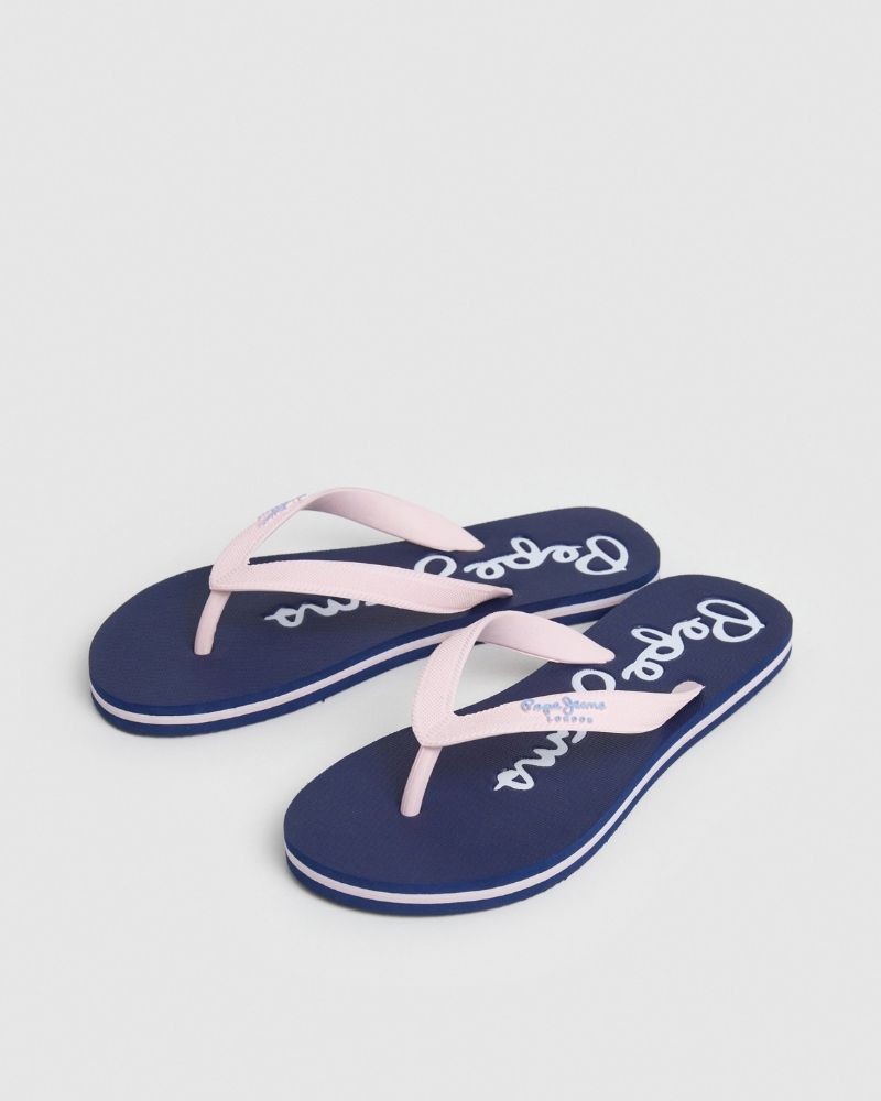  Sandalias Chancletas Mujer PEPE JEANS Rosa PLS70124 BAY BEACH BRAND