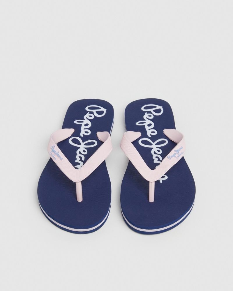  Sandalias Chancletas Mujer PEPE JEANS Rosa PLS70124 BAY BEACH BRAND