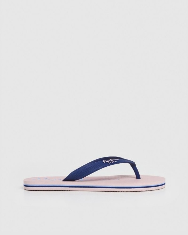  Sandalias Chancletas Mujer PEPE JEANS Azul PLS70124 BAY BEACH BRAND