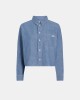 Camisas Manga Comprida Mulher CALVIN KLEIN Azul J20J225011