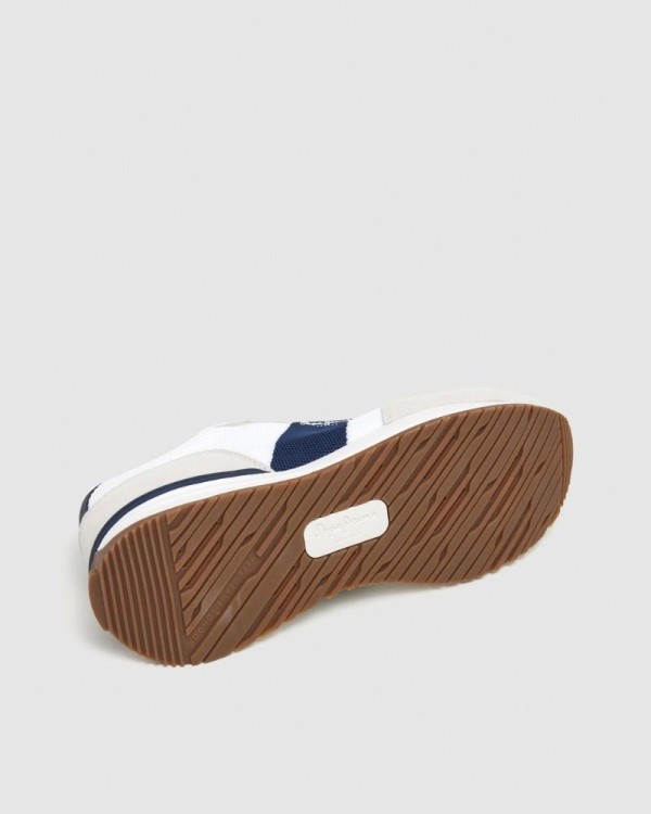  Zapatillas Bajas Hombre PEPE JEANS Blanco PMS60039 BUSTER KNIT M