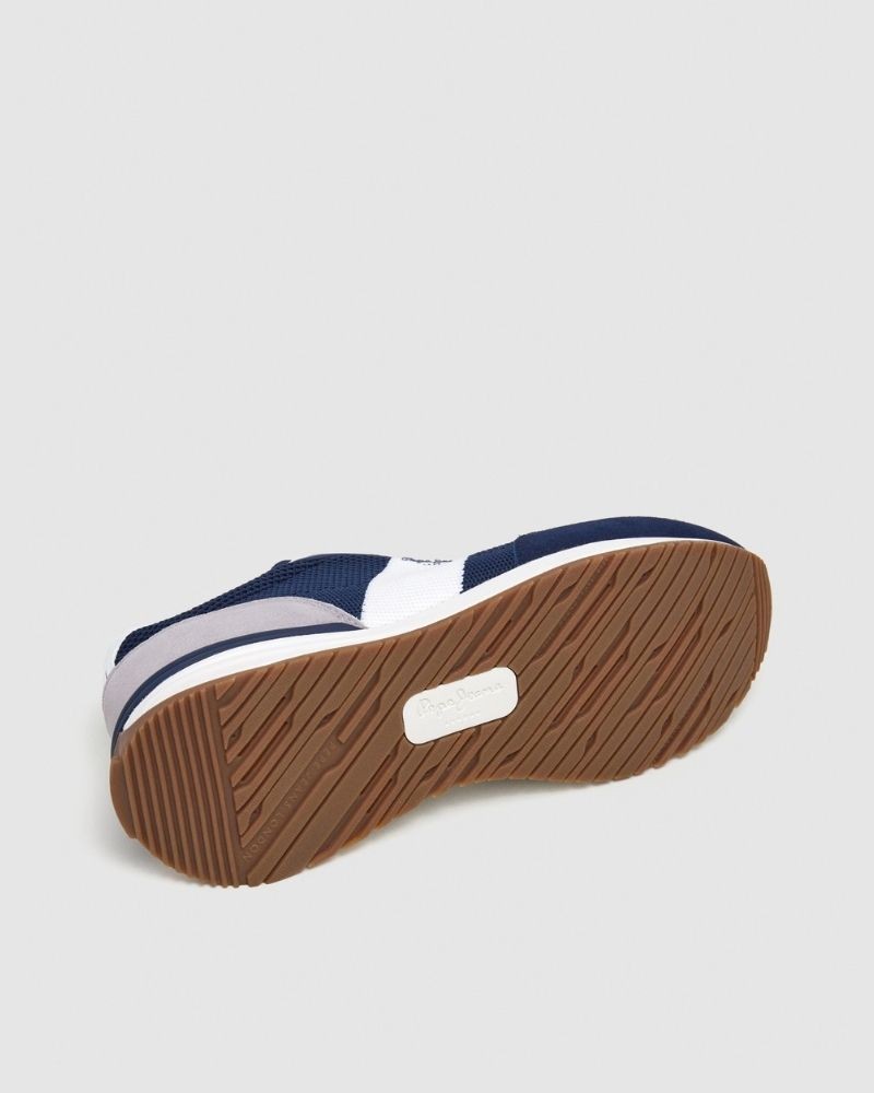 Sapatilhas Baixas Homem PEPE JEANS Azul PMS60039 BUSTER KNIT M