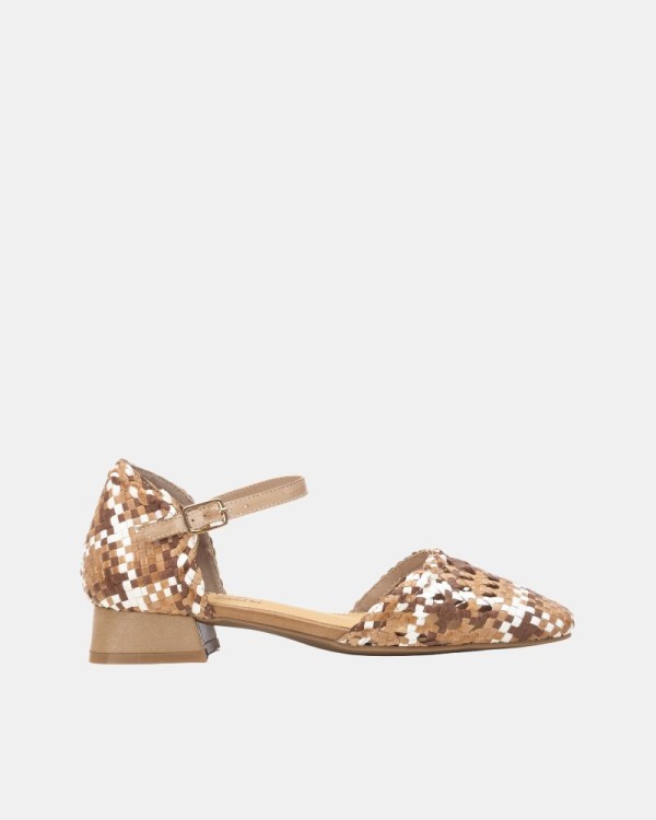  Sandalias Bailarinas Mujer CARMELA Beige 162187