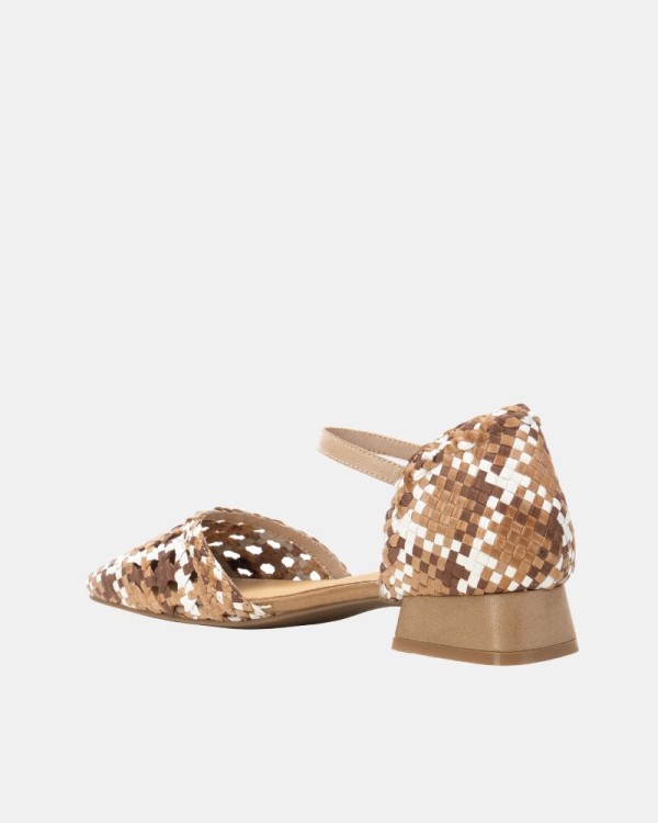  Sandalias Bailarinas Mujer CARMELA Beige 162187